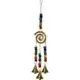 Chakra Spiral Brass Bell Chime | 12" Hanging Decor