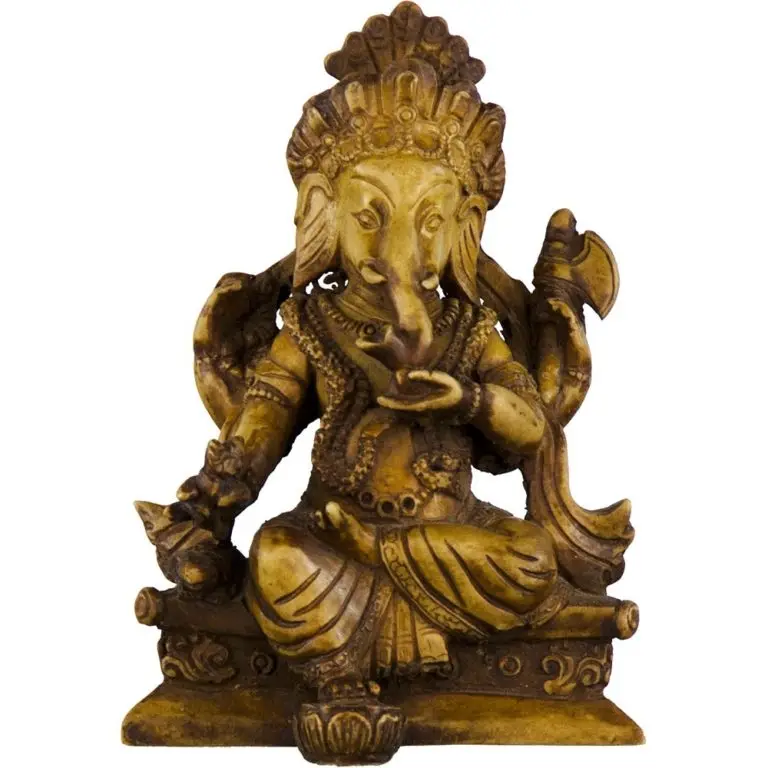Statue Antique Ganesha Natural Resin