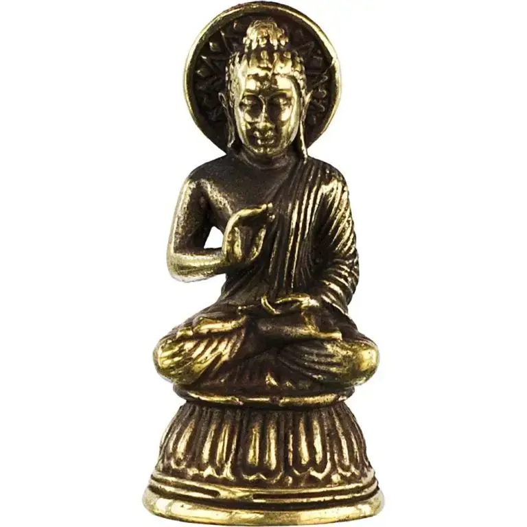 Mini Brass Statues Chakra Buddha