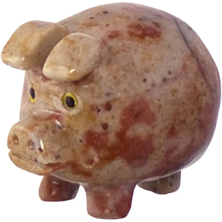 Spirit Animal 1.25-inch Lucky Pig Dolomite