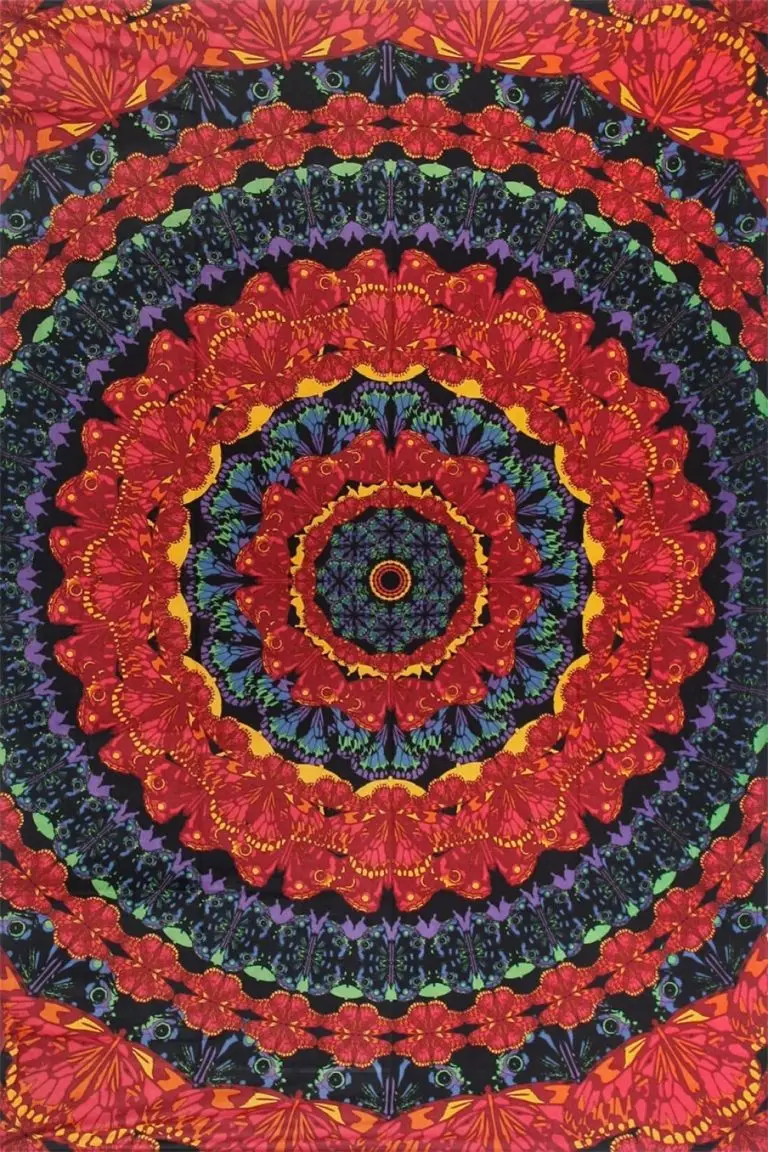 Tapestry 3D Blooming Butterfly Mandala