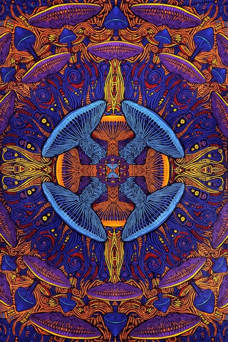 Tapestry 3D Magic Mushroom