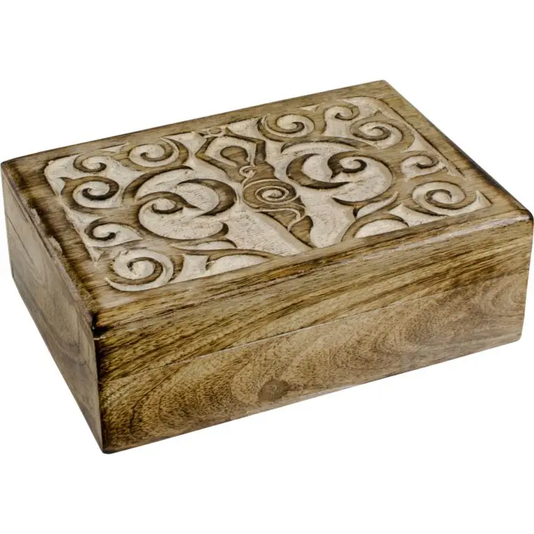 Box Carved Mango Wood Goddess