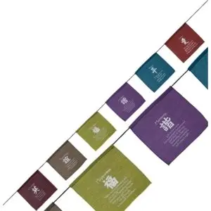 Cotton Flag on String Six Wishes