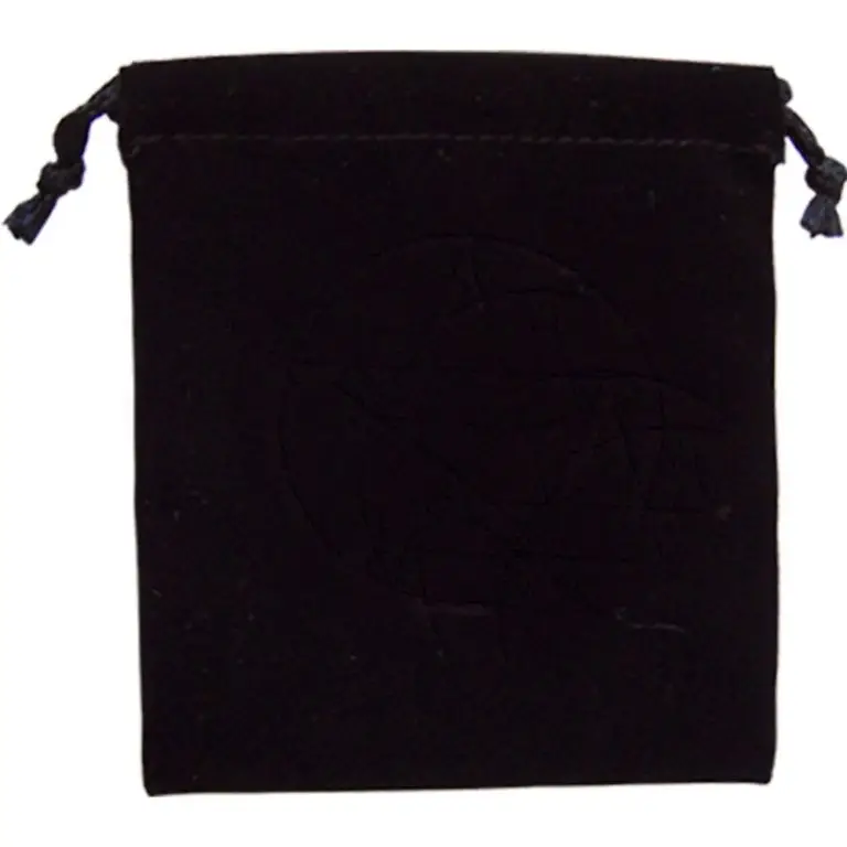 Pouch Unlined Velvet Bag 2"x2" Plain Black