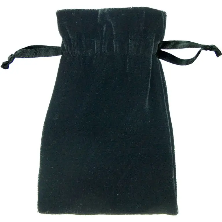 Pouch Unlined Velvet Bag 4x6 Black
