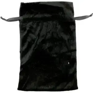 Pouch Unlined Velvet Bag 6x9 Black