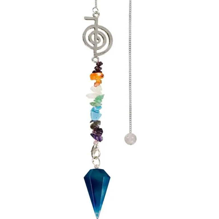 Pendulum Chakra Reiki Blue Onyx
