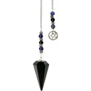 Pendulum Black Obsidian - Pentacle