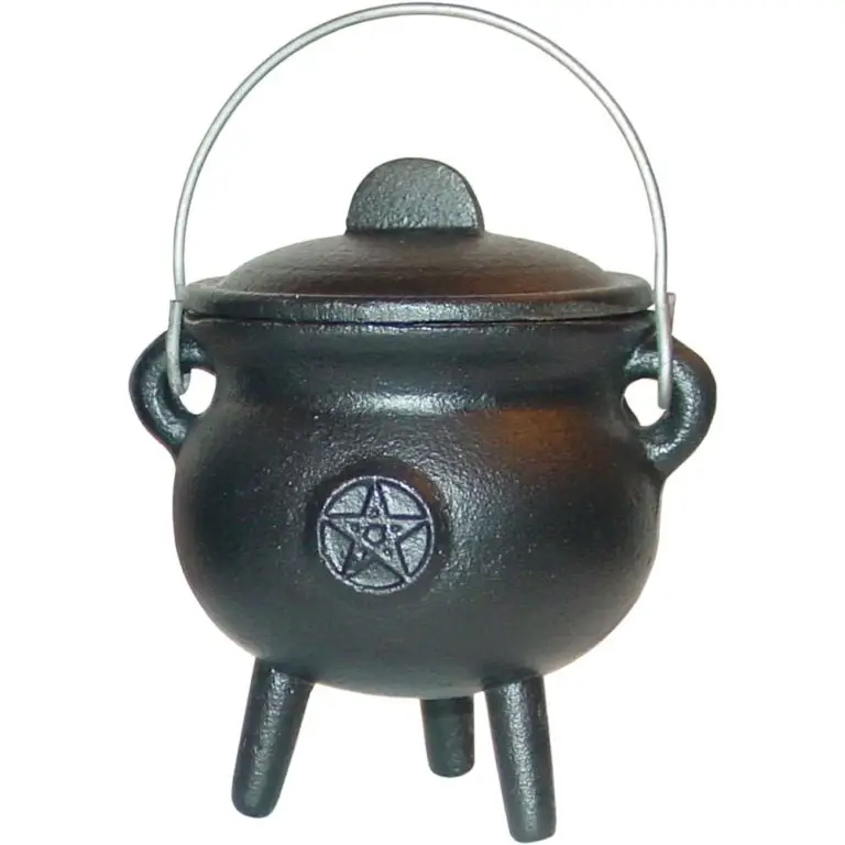 Cauldron Cast Iron 3-inch Pentacle