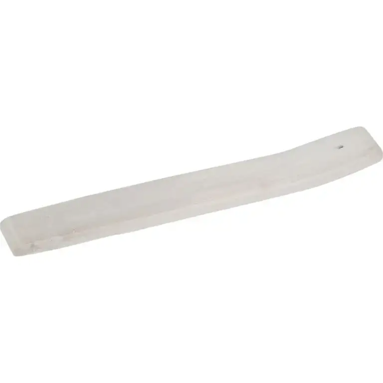 Incense holder White Selenite Gemstone Carving Long