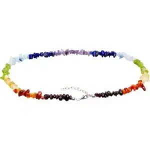 Gemstone Chips Choker 7 Chakras