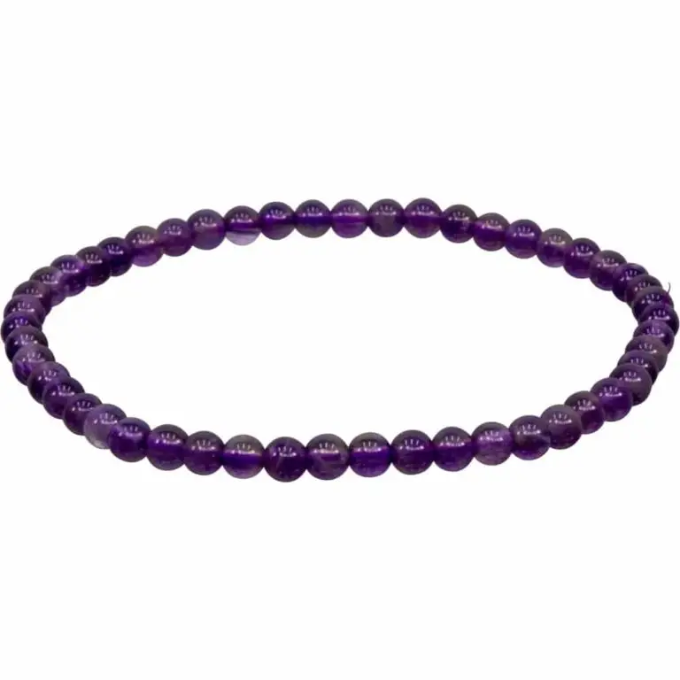 Energy Bracelet Round 4mm Amethyst