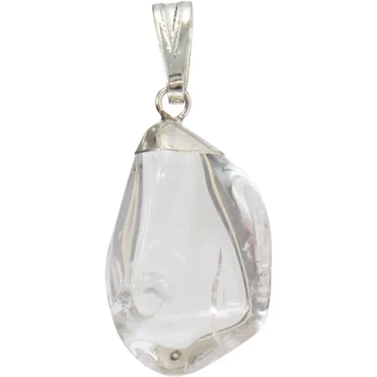 Pendant Tumbled Stone - Clear Quartz