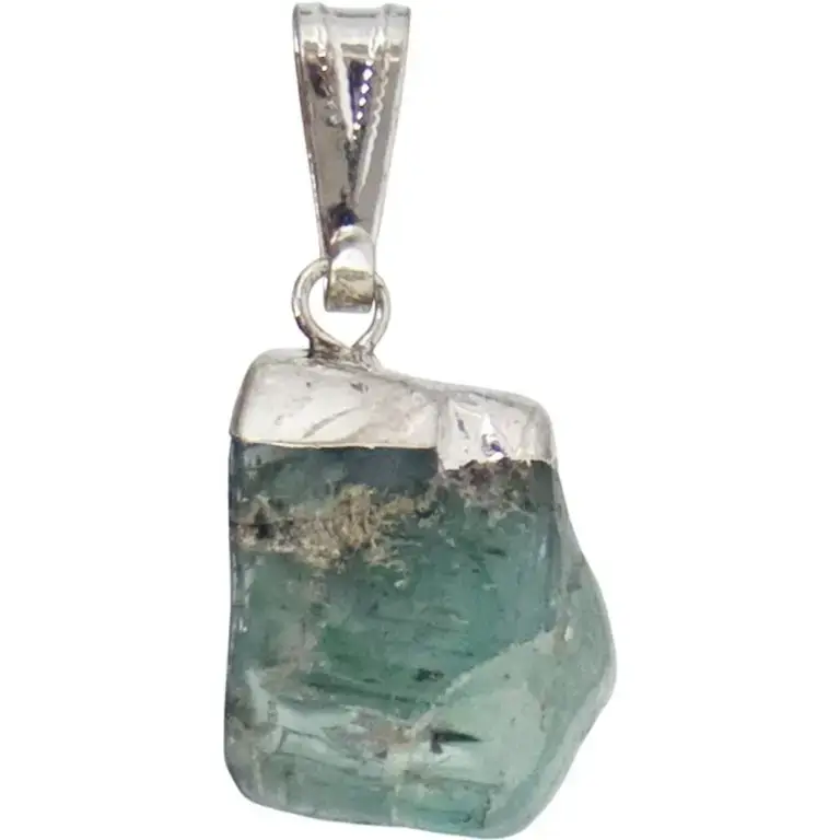Tumbled Emerald Pendant