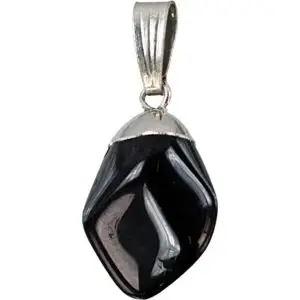 Tumbled Black Onyx Pendant