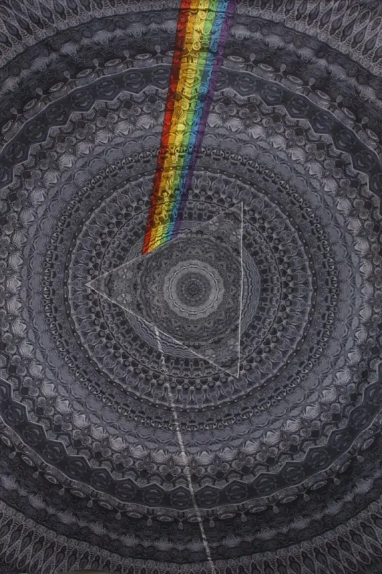 Tapestry 3D Pink Floyd Dark Side Shadow Black