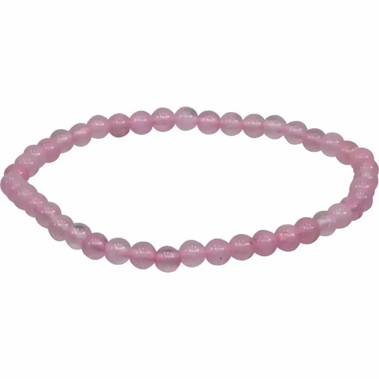 Energy Bracelet Round 4mm Rose Quartz