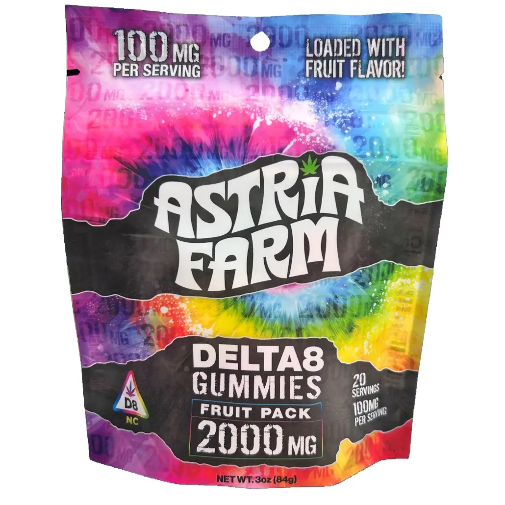 Astria Farm DELTA 8 Gummies Fruit Pack 2000 mg