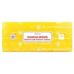Backflow Incense Cones - Satya - Sandalwood