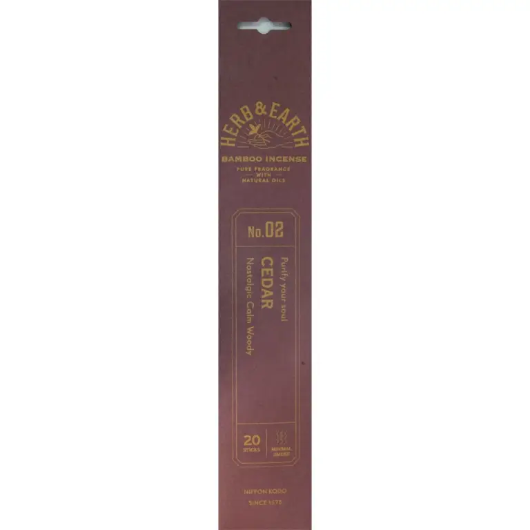 Herb & Earth Incense Cedar 20 sticks