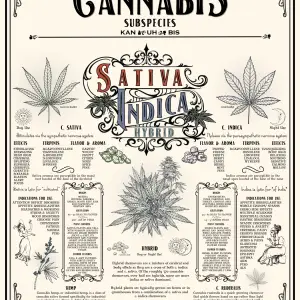 Cannabis Subspecies Education Poster