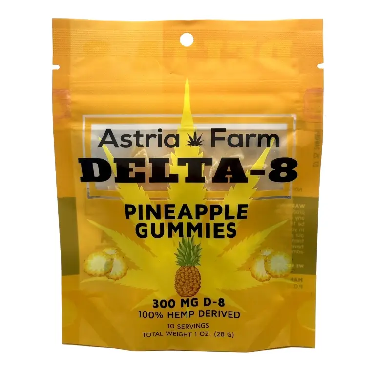 Astria Farm Delta 8 Gummies Pineapple