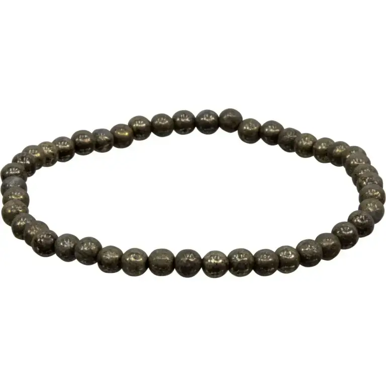 Energy Bracelet Round 4mm Pyrite