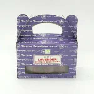 Backflow Incense Cones - Satya - Lavender