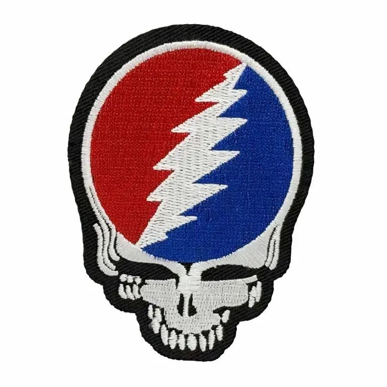 GD Patch Red Blue Skull
