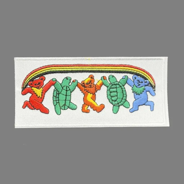 Dancing Bears and Turtles Iron-on Patch