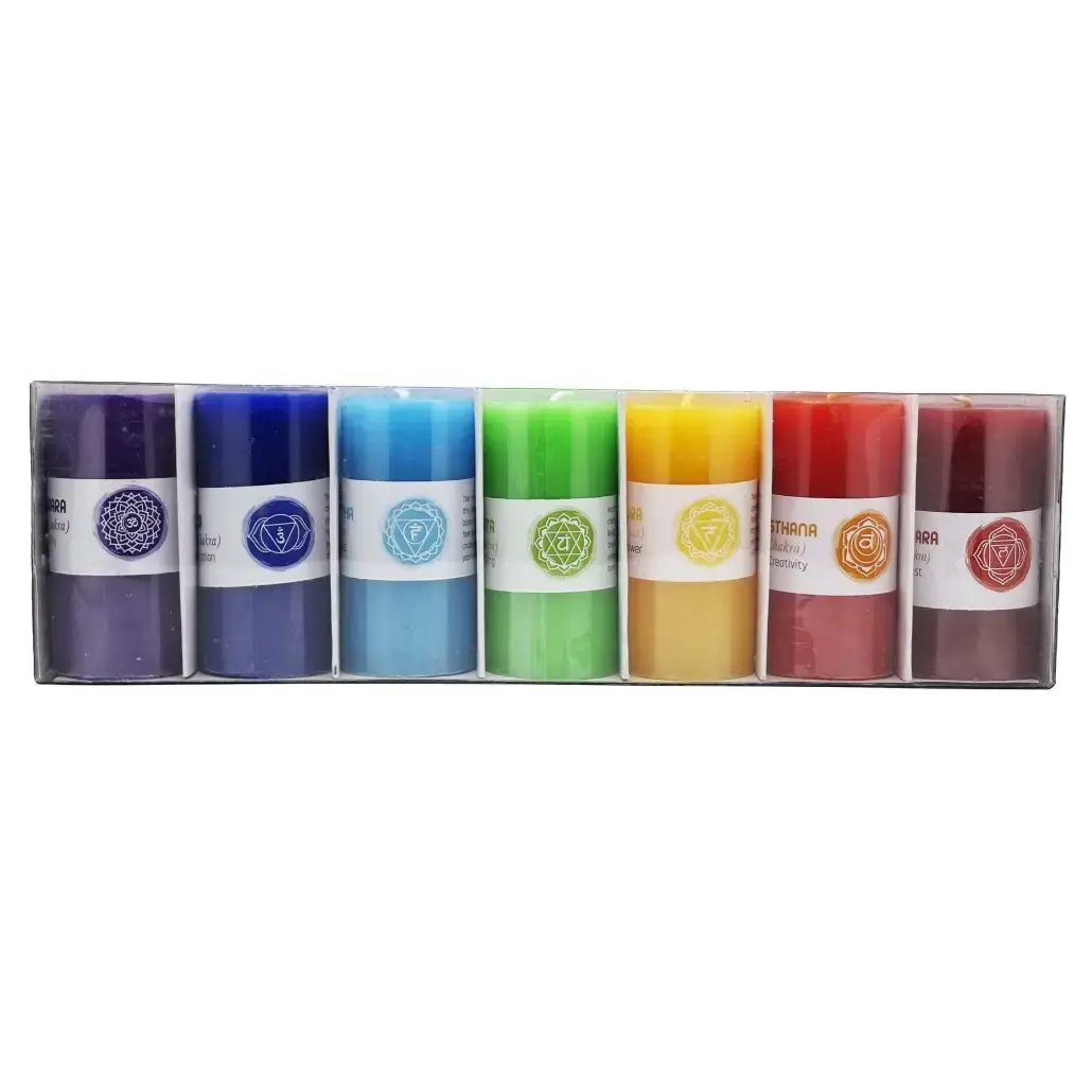 Seven Chakra Votive Candle Set