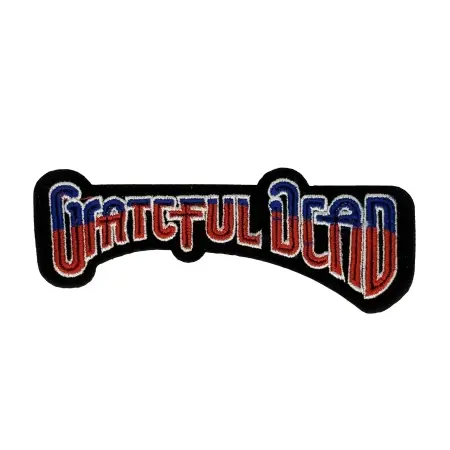 Red and Blue Grateful Dead Iron-on Patch