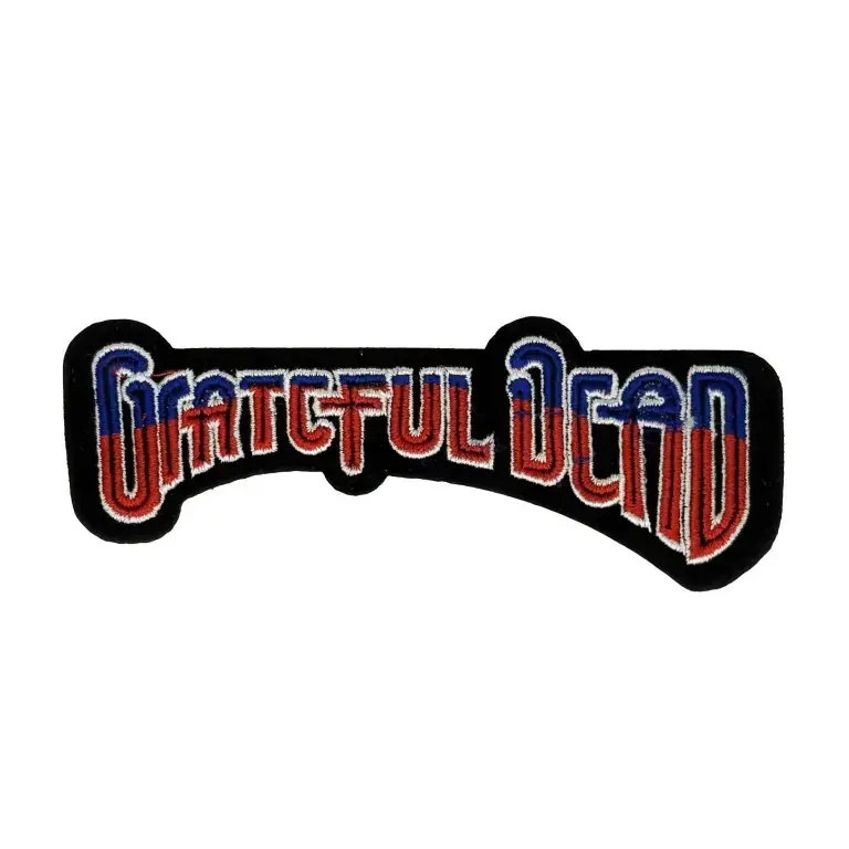 Red and Blue Grateful Dead Iron-on Patch