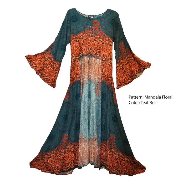 TXT.Stevie Dress.Mandala Floral