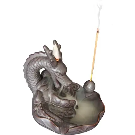 Dragon Ceramic Backflow Incense Holder