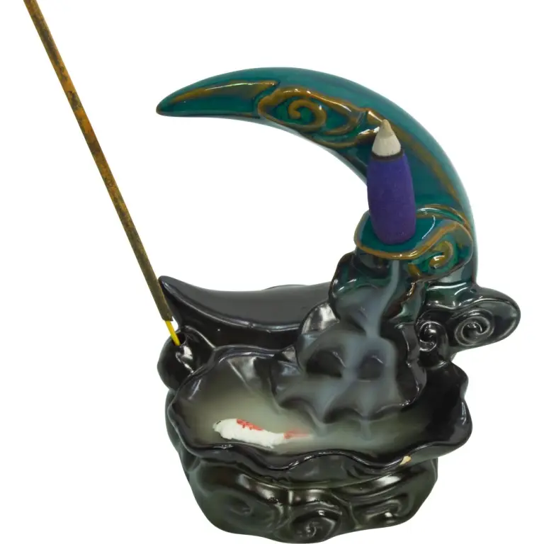 Dreamy Moon Koi Pond Backflow Incense Holder