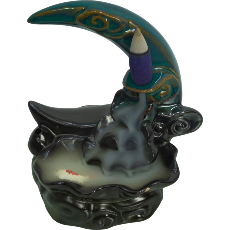 Dreamy Moon Koi Pond Backflow Incense Holder