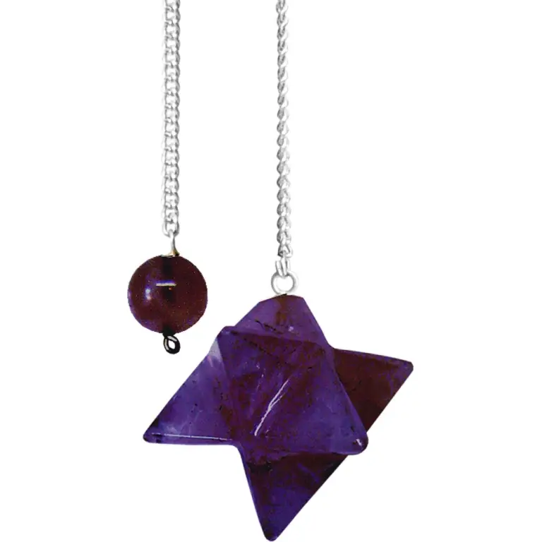 Amethyst Merkaba Pendulum