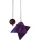 Amethyst Merkaba Pendulum