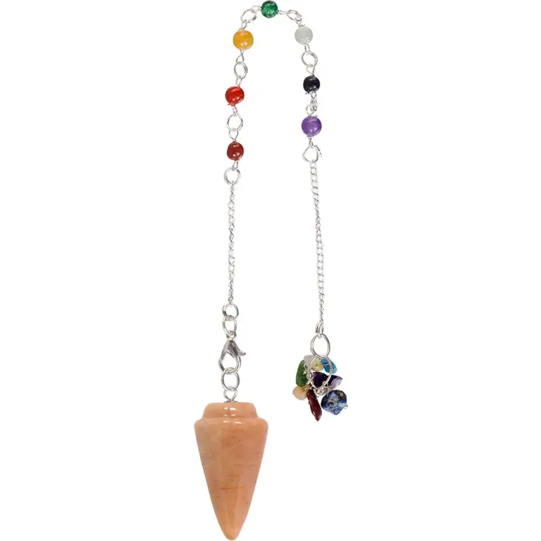 Moonstone Chakra Chain Pendulum