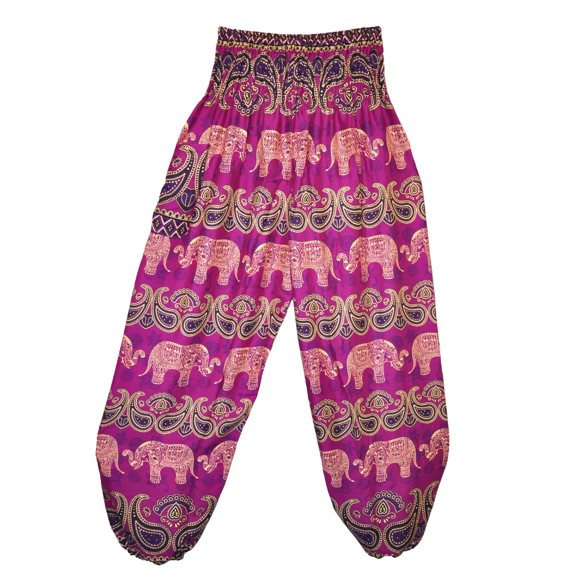 Elephant Paisley Harem Pants