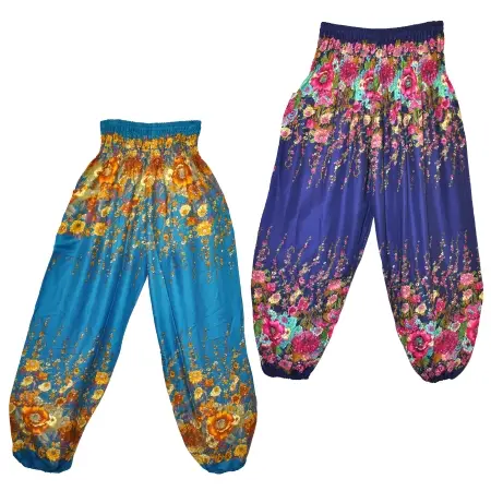 Floral Vine Harem Pants