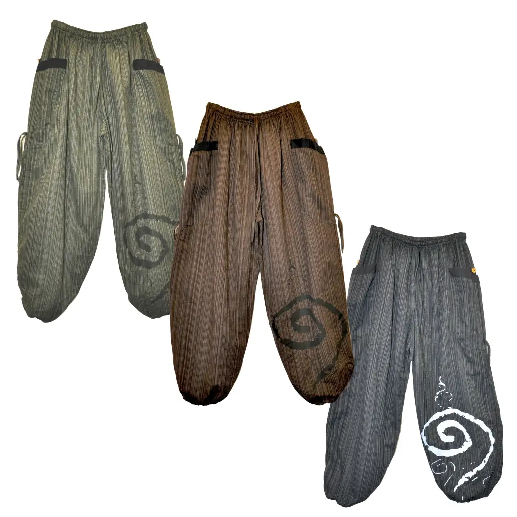 Cotton Sides Slide Pants